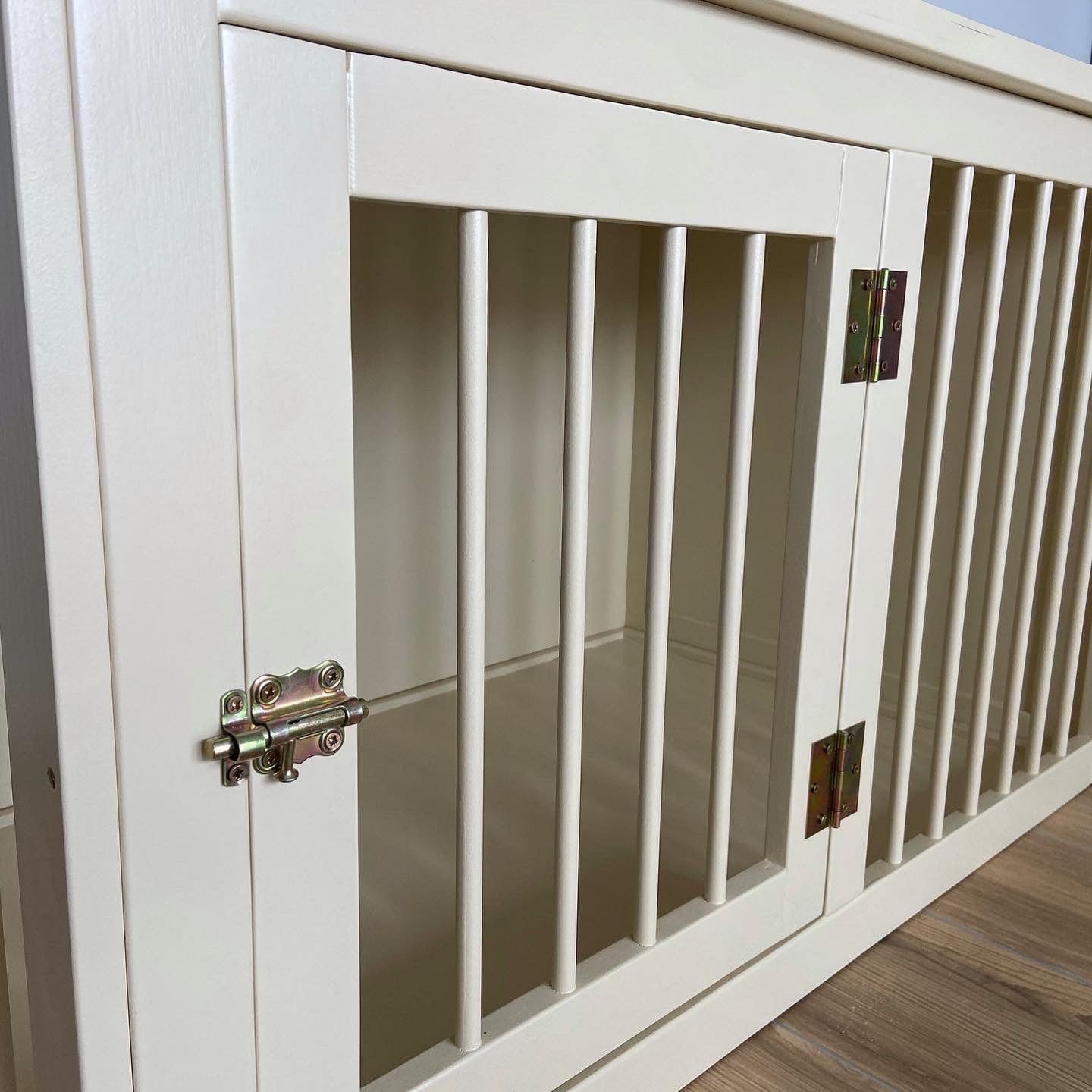 Double house for dog, home kennel for your pet made of natural wood