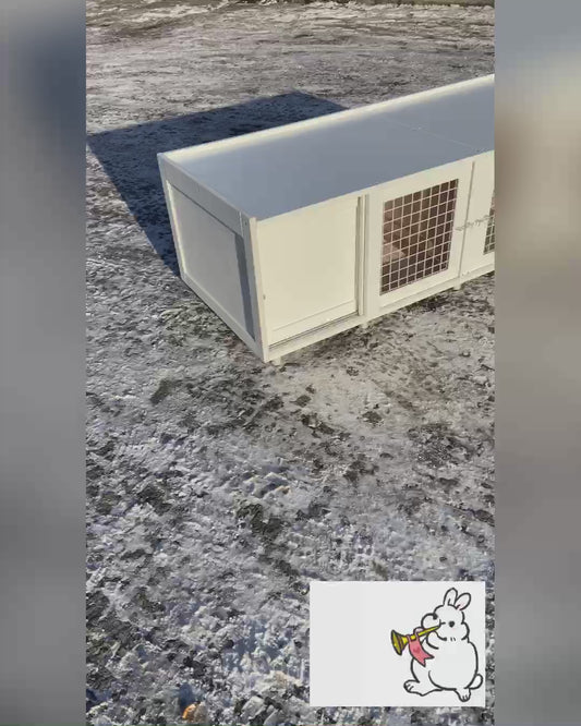 Furniture for rabbits and bunnies, house cage for domestic rabbits of small and large size