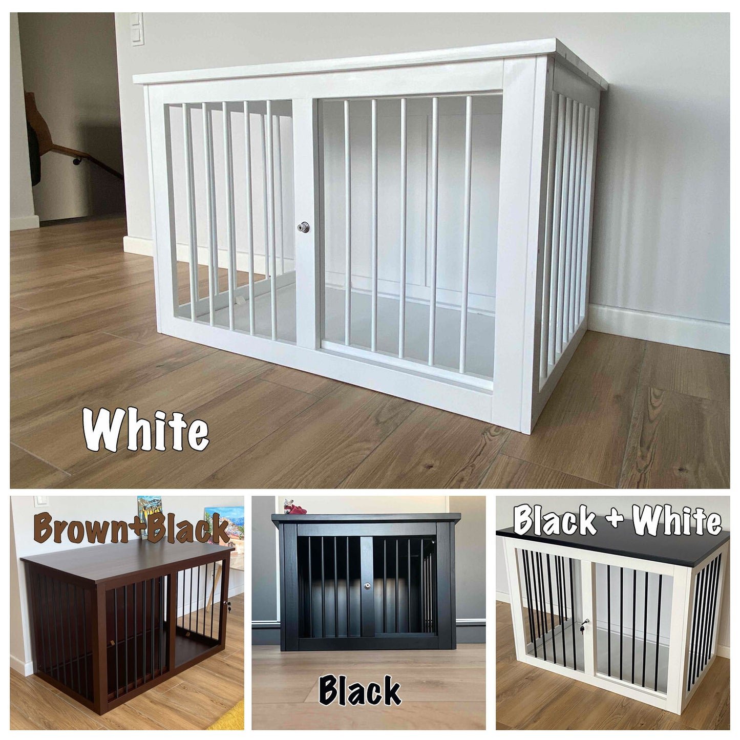 Elegant White Dog Crate Furniture: Comfortable, Durable, Beautiful Design