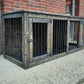 Sturdy and powerful Double industrial style dog house