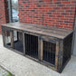 Sturdy and powerful Double industrial style dog house