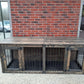 Sturdy and powerful Double industrial style dog house