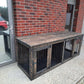 Sturdy and powerful Double industrial style dog house