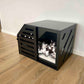 Black Modern Wooden Dog Crate - Unique Pet Furniture