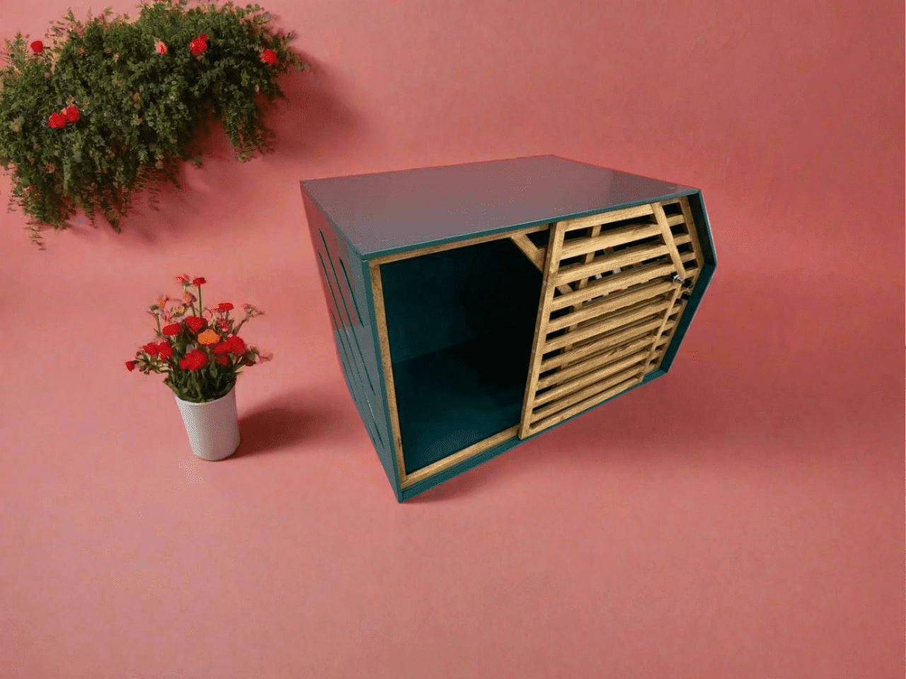 Unique Emerald Dog House - Stylish Shelter for Your Furry Companion