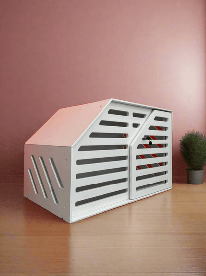 White Dog Crate Furniture - Elegant and Functional Pet Storage Solution