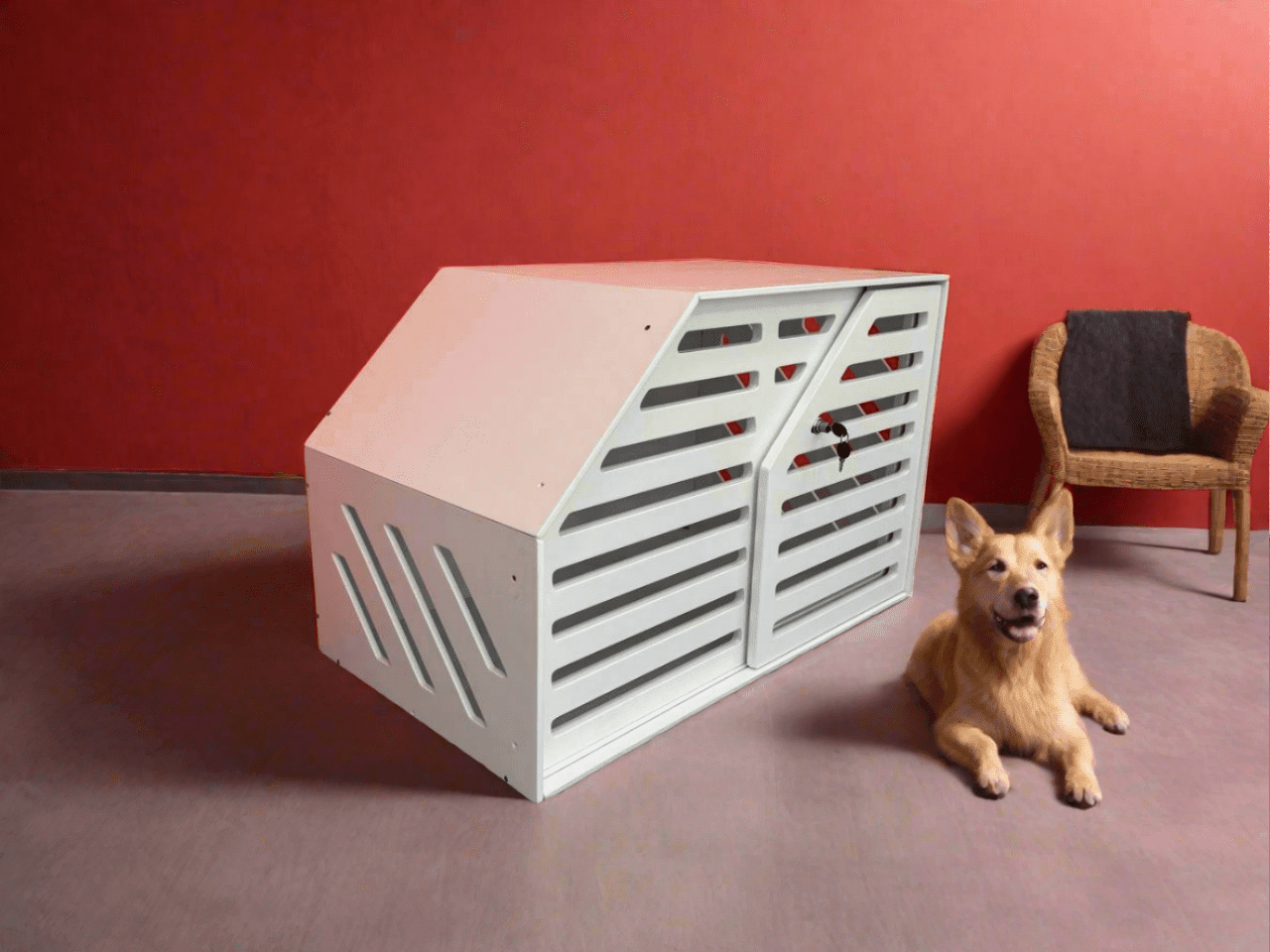 White Dog Crate Furniture - Elegant and Functional Pet Storage Solution