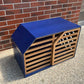 Luxurious Blue Dog House with Slide Door - Ultimate Comfort for Your Pet