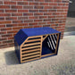 Amazing Black Dog House with Slide Door - Comfortable Pet Shelter