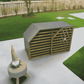 Cozy and Stylish Grey Dog House - The Perfect Home for Your Pet