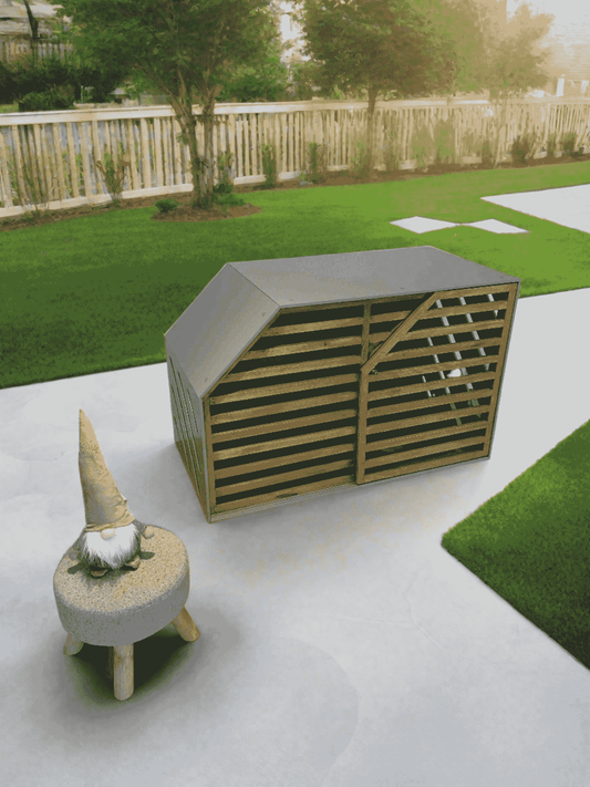 Cozy and Stylish Grey Dog House - The Perfect Home for Your Pet