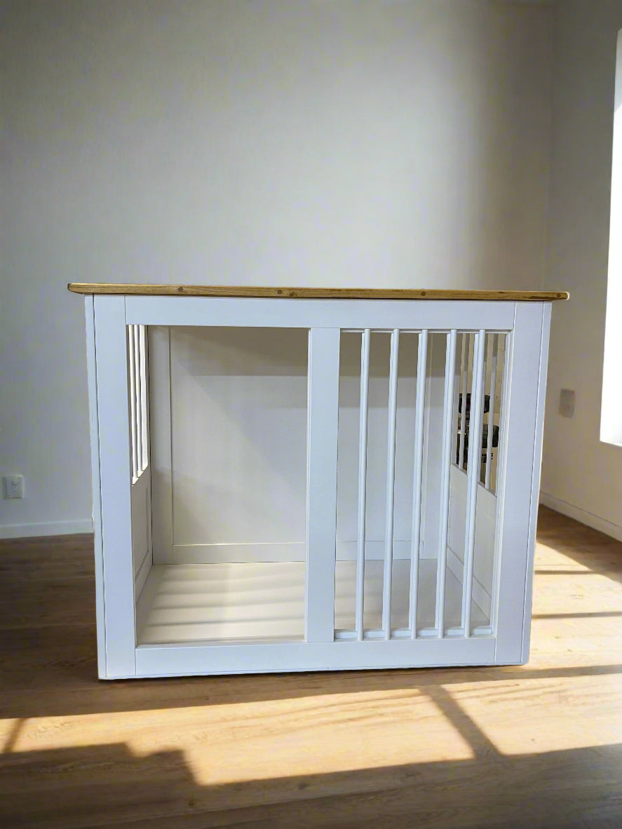 Beautiful dog crate with table 2 in 1