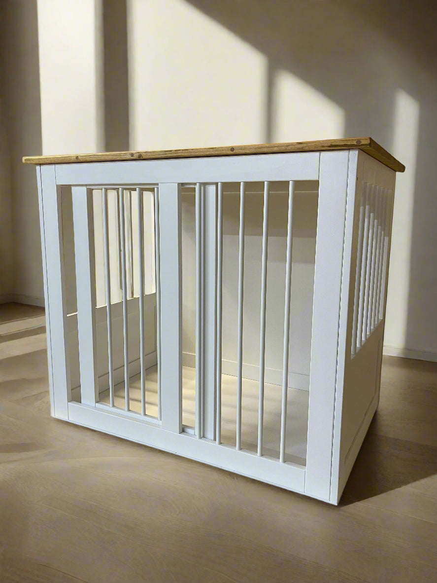 Beautiful dog crate with table 2 in 1