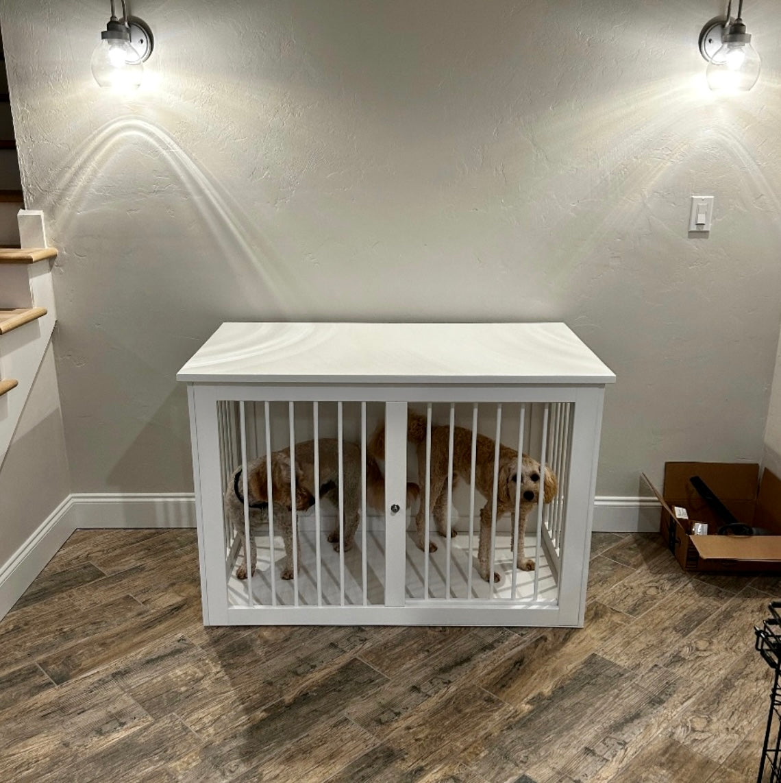 Elegant White Dog Crate Furniture: Comfortable, Durable, Beautiful Design