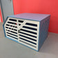 Blue + White Dog Crate Furniture - Elegant and Functional Pet Storage Solution