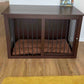 Modern dog crate furniture Moxie Brown+Black