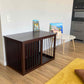 Modern dog crate furniture Moxie Brown+Black