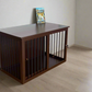 Stylish Black Pet Crate with Sliding Door - Amazingly Comfortable