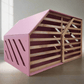 Handcrafted Pink Dog House for a Comfortable and Charming Pet Haven