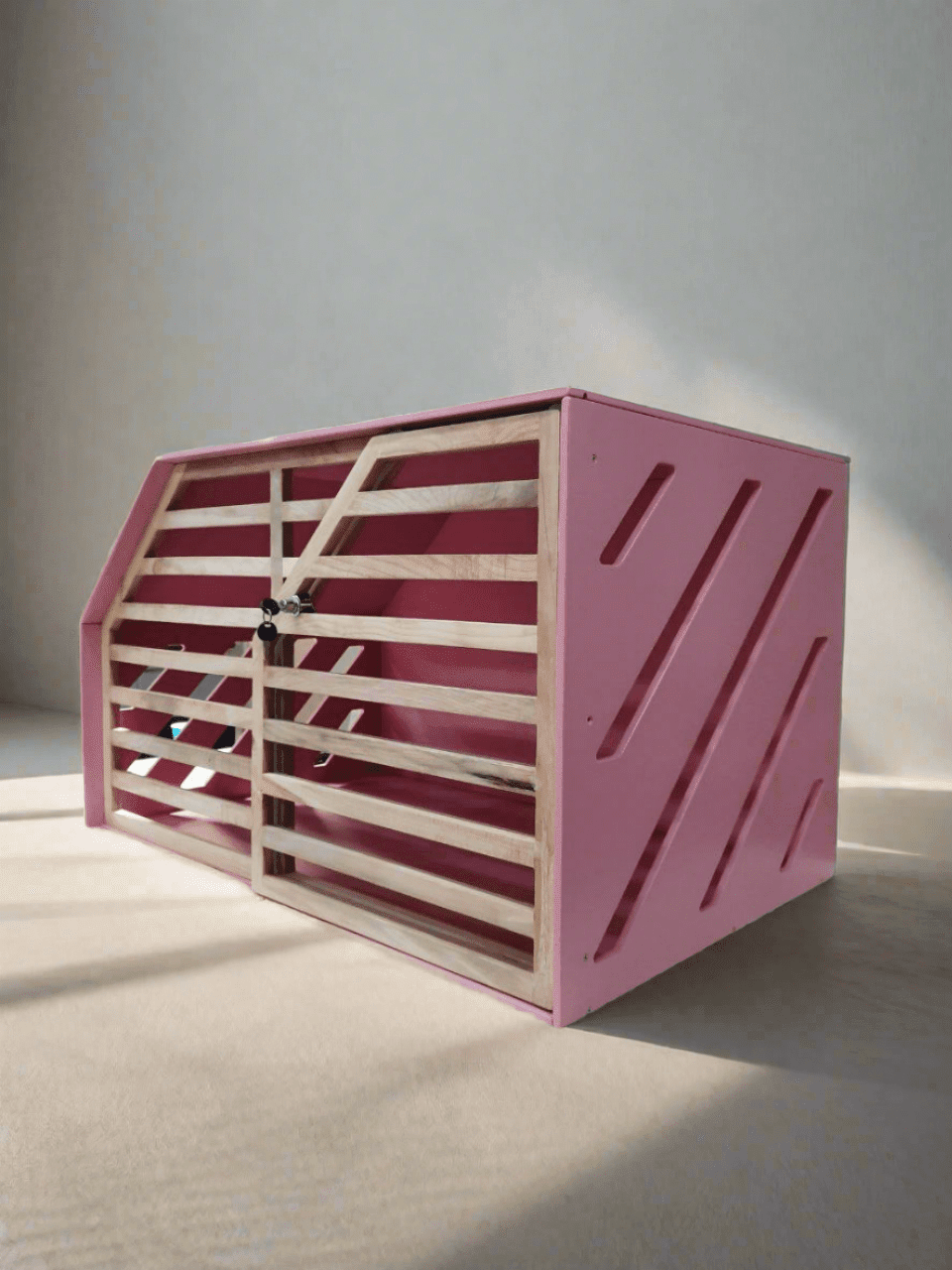 Handcrafted Pink Dog House for a Comfortable and Charming Pet Haven