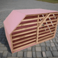 Handcrafted Pink Dog House for a Comfortable and Charming Pet Haven