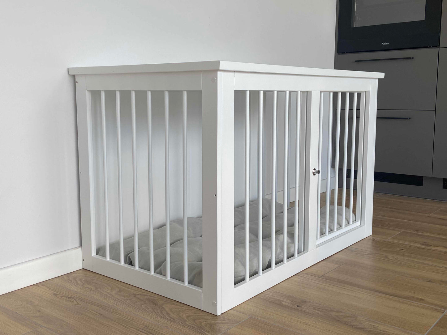 Elegant White Dog Crate Furniture: Comfortable, Durable, Beautiful Design