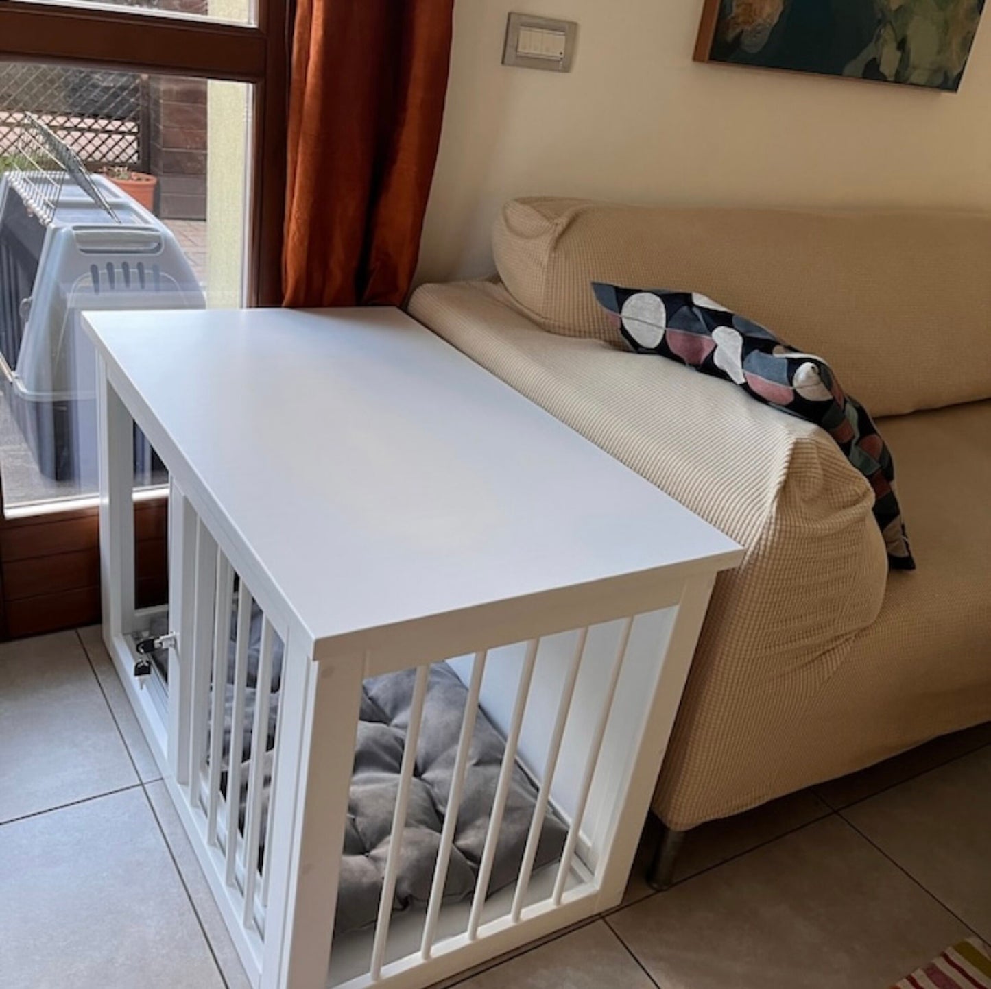 Elegant White Dog Crate Furniture: Comfortable, Durable, Beautiful Design