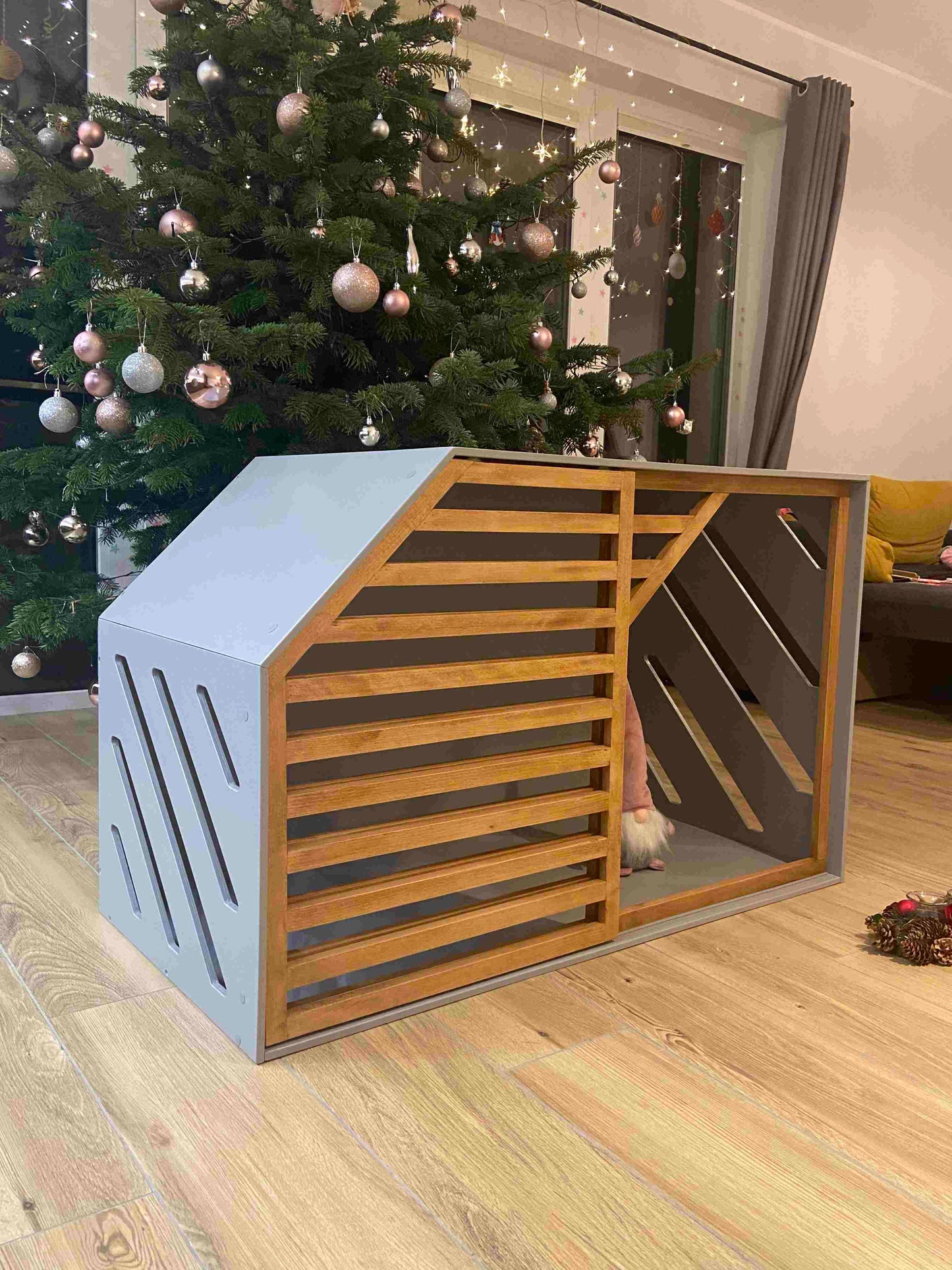 Handcrafted Pink Dog House for a Comfortable and Charming Pet Haven