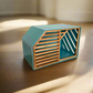 Turquoise Wood Dog House - Secure and Cozy Shelter for your Pet