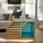 Turquoise Wood Dog House - Secure and Cozy Shelter for your Pet