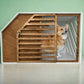 Handcrafted Personalized Dog Crate in Wooden Design