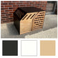 Custom Designed Indoor Outdoor Dog Crate natural+black