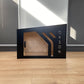 Dog kennel with plexiglass sliding door, house for dogs from small to large breeds, with your pet's name - WoW WooD