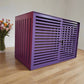 Violet Comfortable Dog Safe House - Modern Brown Cage with Sliding Door