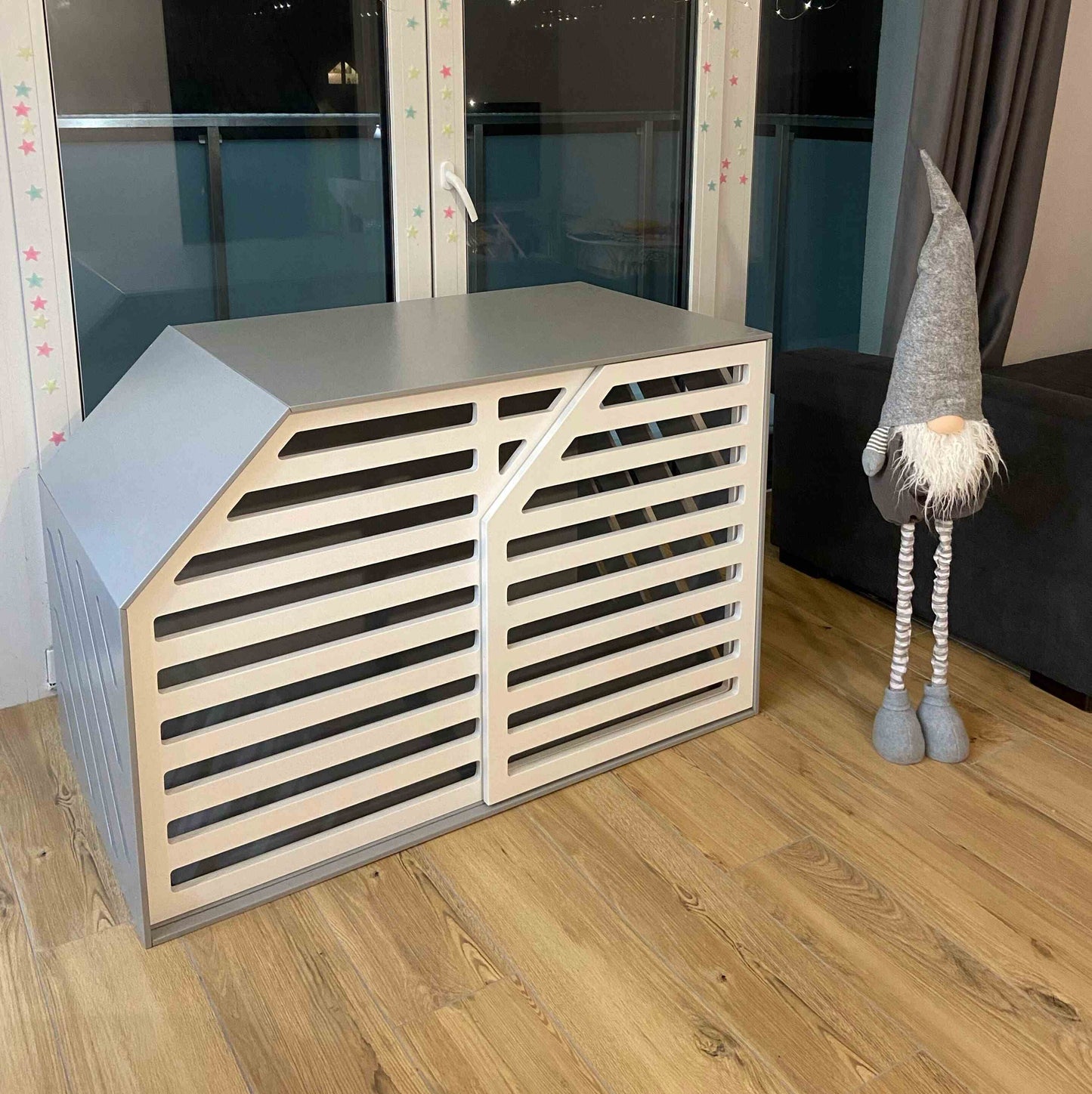 Black Modern Wooden Dog Crate - Unique Pet Furniture