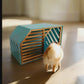 Turquoise Wood Dog House - Secure and Cozy Shelter for your Pet