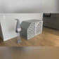 Contemporary Grey Dog Crate - Stylish Wooden Pet Home