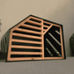 Amazing Black Dog House with Slide Door - Comfortable Pet Shelter