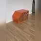 Indoor dog houses Luna5, brown, handmade sliding door